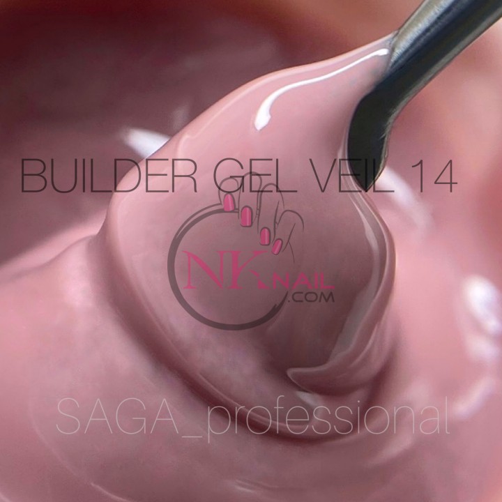 Гель Saga Builder Gel Veil №014, 15 мл